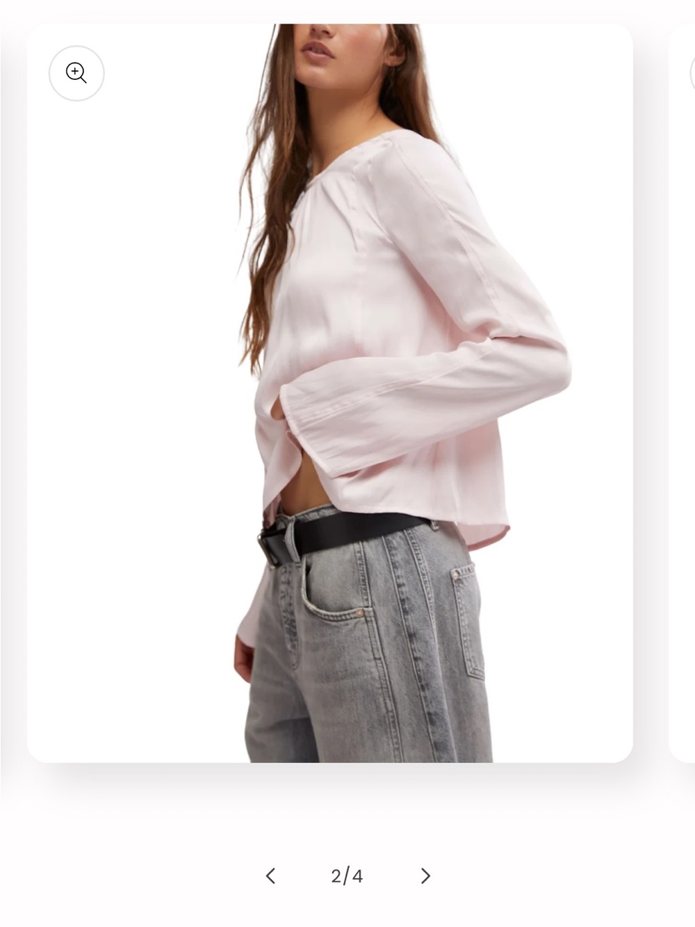 NWT Feee People Elegant Women's Pink Blouse - Picture 8 of 11